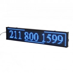 Πινακίδα LED κυλιόμενων μηνυμάτων 100x40 cm μπλέ
